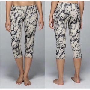 Lululemon Wunder Under Crop Full On Luxtreme Great Granite Black Mojave Tan 6